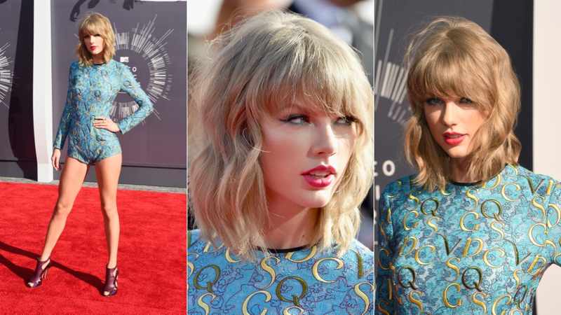 Illustration for article titled Glitter, Cleavage and Outlandish Outfits on the VMAs Red Carpet